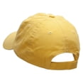 thumbnail image 3 of I'd Rather Be Eating Chocolate Embroidered Low Profile Dyed Cotton Twill Cap - Yellow OSFM, 3 of 5