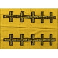 thumbnail image 1 of Ahgly Company Indoor Rectangle Oriental Yellow Modern Area Rugs, 3' x 5', 1 of 4