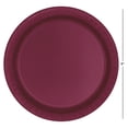 thumbnail image 5 of Disposable Paper Plates, 9", Burgundy, 20 Pieces, by Way To Celebrate, 5 of 5