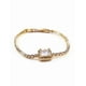 thumbnail image 5 of Pulsera para mujer de oro laminado brillosa con piedra blanca, 5 of 7