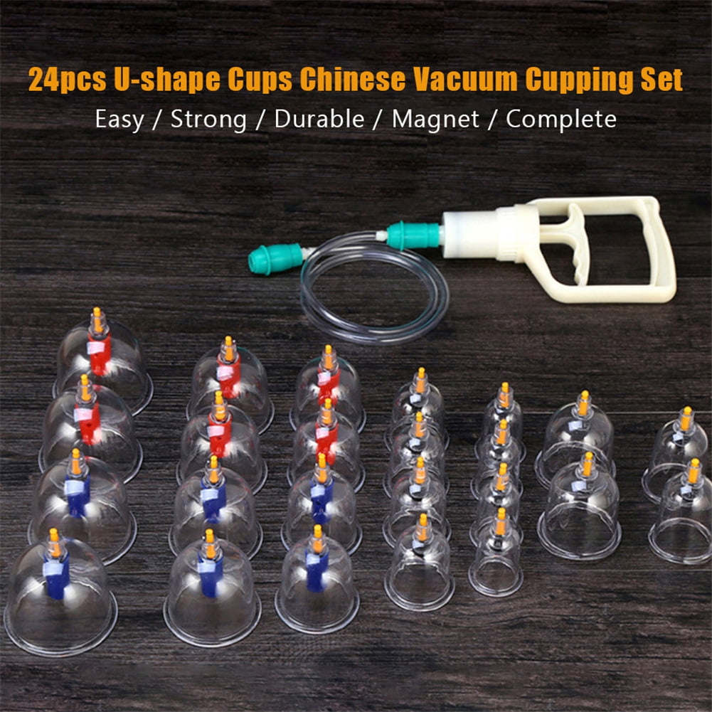 Cupping Set, Cupping Therapy Set Back Extension Cupping Suction Set Chinese Vacuum Cupping Set
