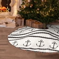 thumbnail image 6 of KLL Anchors and Ropes Christmas Tree Skirt 48" ,Party Decorations Farmhouse for Christmas Decorations Holiday Party, 6 of 6