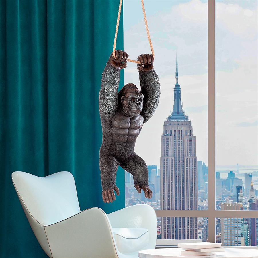 Design Toscano Swinging Great Ape Jungle Monster Hanging Gorilla