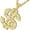 Gold 1PCS, variant on Gold Plated Chain With Crystal Dollar Sign Pendant Necklace Hip Hop Chain Charm Necklace For Men