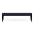 thumbnail image 4 of Lenox Steel Reception Waiting Room 3-Seat Bench / Black Steel / Navy Blue, 4 of 5