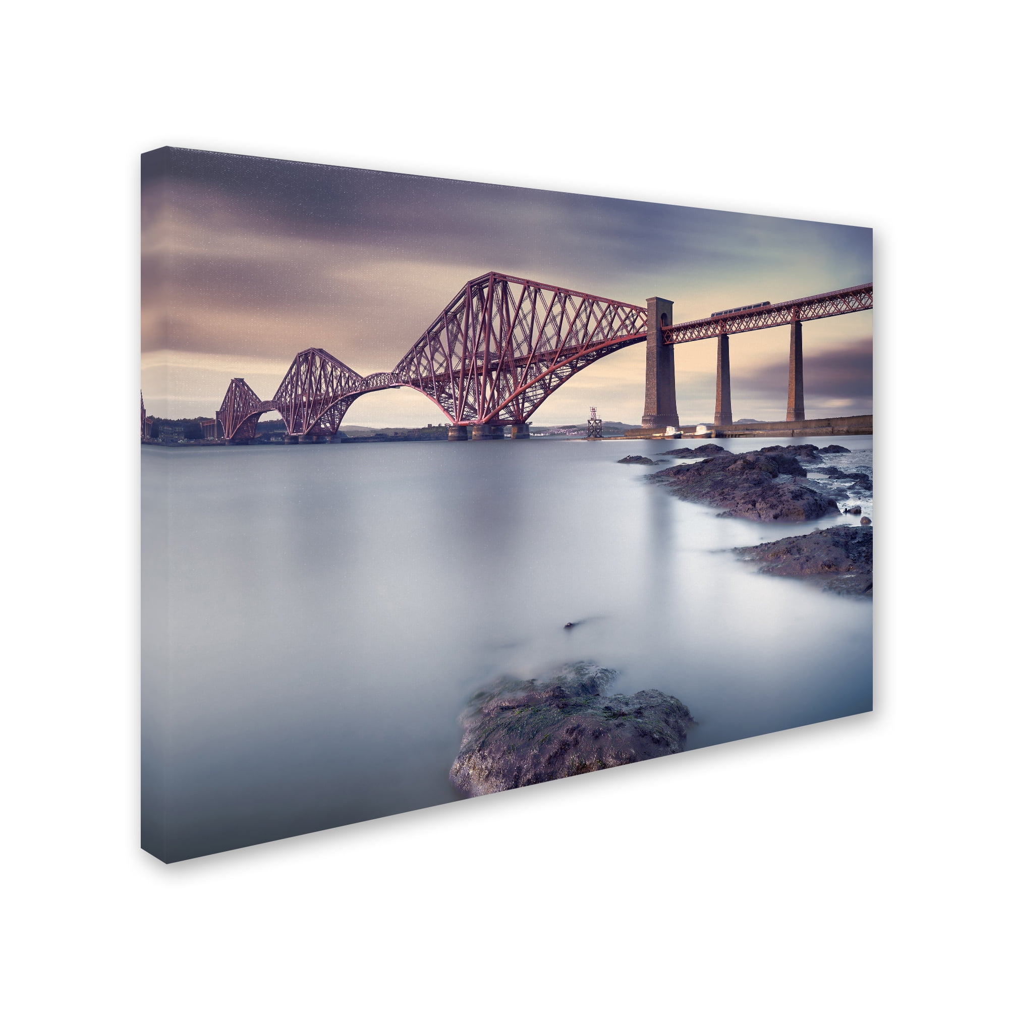 Trademark Fine Art 'Forth Rail Bridge' Canvas Art by Martin Vlasko