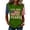 Army Green, variant on Women's 250th Anniversary USA Shirt Independence Day Top 4th of July Shirts America 250 Merchandise Crew Neck Flag Graphic Tee