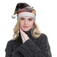 thumbnail image 5 of KLL Christmas Hats for Adults Plush French Bulldog In Sunglasses Print Santa Hat Xmas Fluffy Santa Claus Hat for Women Men, 5 of 6