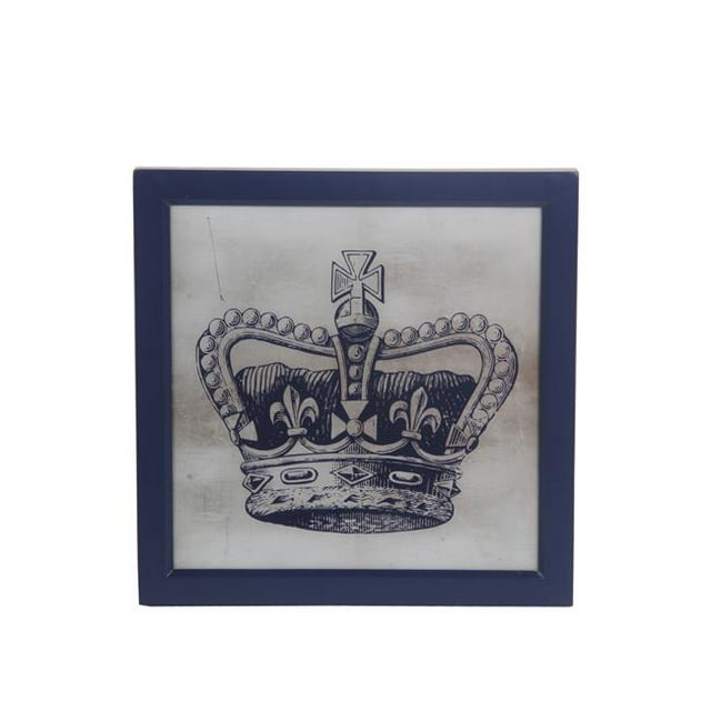 Privilege 88721 18 x 1,5 x 18 Po Décoration Murale Couronne - IV&44; Gris