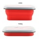 thumbnail image 2 of Contenedor de alimentos NikouMX fiambrera de silicona portátil plegable 600 ml verde rojo azul, 2 of 8