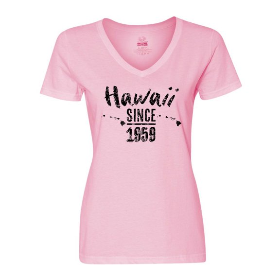 Inktastic Hawaii Since 1959 Women's V-Neck T-Shirt
