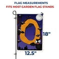 thumbnail image 7 of America Forever Monogram Halloween Bat Garden Flag 12.5 x 18 inches Letter O Double Sided Small Flags for Outside, Holiday Party Yard Outdoor Halloween Horror Nights Flag, 7 of 7