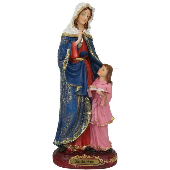 Santa Ana 12" Madre de María Y Abuela Materna de Jesús Resin Religious Figure Saint Anne