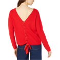 thumbnail image 1 of Maison Jules Suéter de punto con encaje en la espalda para mujer, rojo, XX-Small, 1 of 2