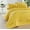 Eyelash Yellow, variant on Black Square Full/Queen Size Bedspread/Coverlet Set – 3 Piece Quilt Set with Pillowcases, All-Season Lightweight, Digitally Printed Design, 65% Cotton, Made in Turkey – Soft, Durable, Machine Washable