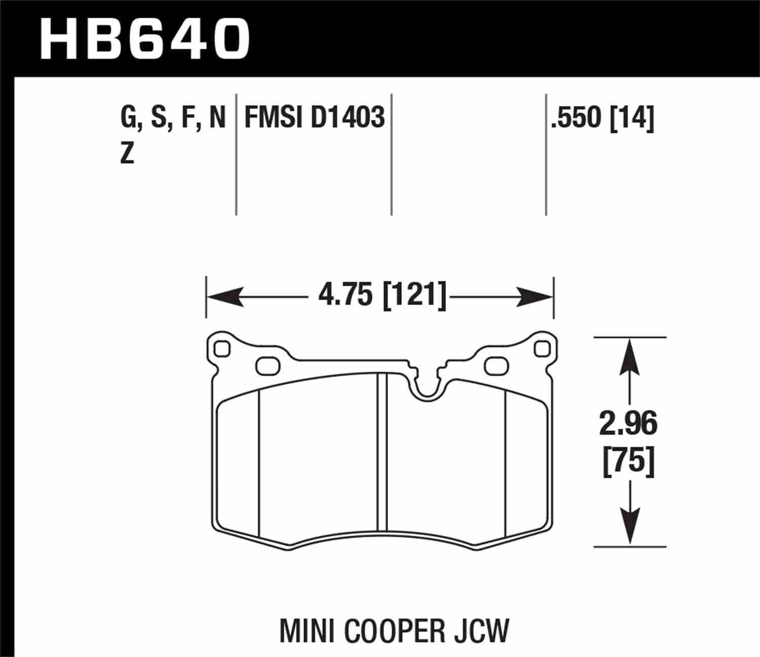 Hawk 09-15 Mini Cooper John Cooper Works DTC-60 Race Front Brake Pads Fits select: 2013 MINI COOPER ROADSTER, 2014 MINI COOPER CLUBMAN
