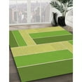 thumbnail image 3 of Ahgly Company Machine Washable Indoor Rectangle Transitional Chameleon Green Area Rugs, 6' x 9', 3 of 7