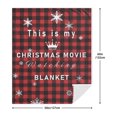 thumbnail image 2 of This is My Christmas Movie Watching Blanket with Red and Black Buffalo Plaid for Gift Flannel Fleece Throw Blanket for Couch Bed Sofa, 2 of 7