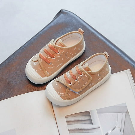 

Little Girls Toddler Girls Canvas Snap Casual Flat Shoes W382 Sizes 5.5C-12C