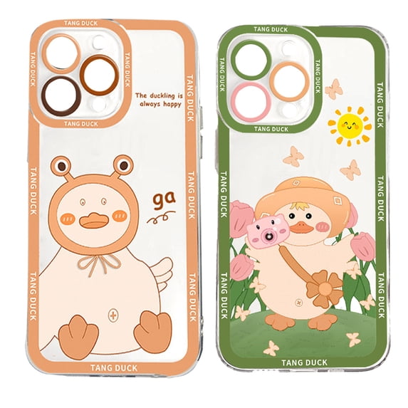 Retro Cute duck phone case Cute Phone Case Soft TPU Cover Case for iPhone 14 series