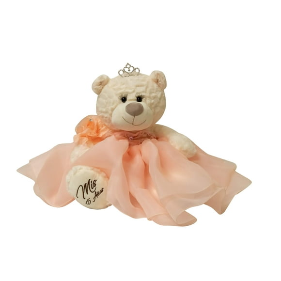 Kinnex collections by Amanda 20 Quince Anos Quinceanera Last Doll Teddy Bear with Dress (centerpiece) Blush B16831-29