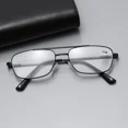 thumbnail image 4 of 4 PK Mens Retro Aviator Reading Glasses Metal Frame Blue Light Blocking Readers, 4 of 11