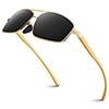 Gold Frame Grey Lens