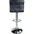 Elegant HOMEKOKO Adjustable Faux Leather Swivel Bar Stools, Counter Height Stool, 1 Chair (Black