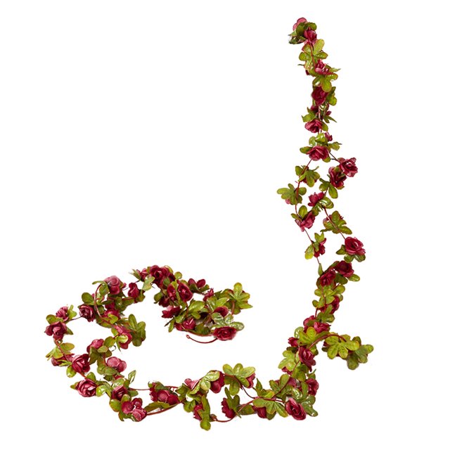 Moyic Guirnalda de flores artificiales de rosas de Navidad de 250CM, decoración de la habitación del hogar de la boda, de jardín, decoración Kits de decoración para fiestas No.09 Moyic HA006994-09