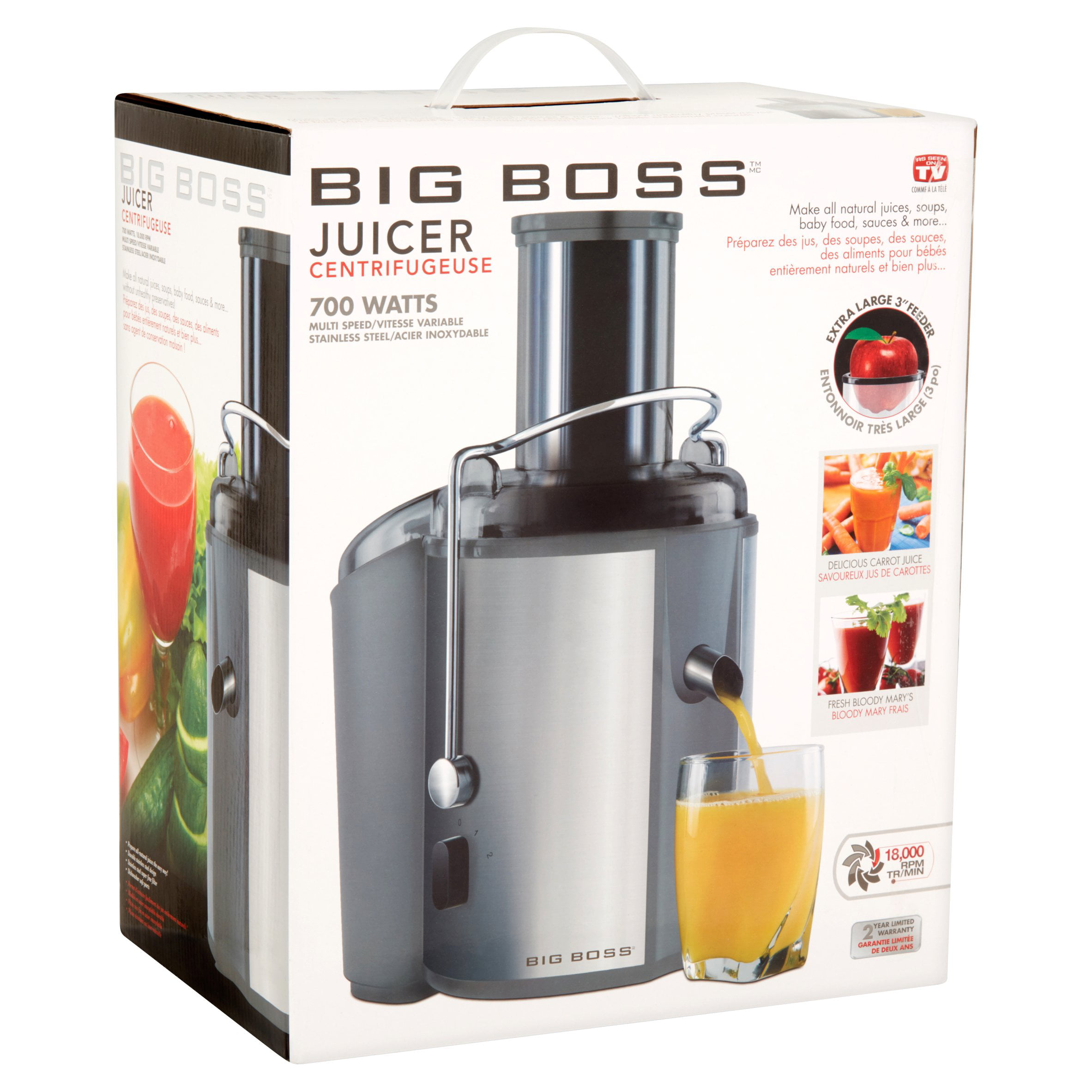 Big Boss 9324 Healthy Boss 15-piece Nutrition Extractor 600 Watt Power  blender juicer - Purple 