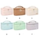 thumbnail image 3 of Yuarrent Bolsa de cosméticos duradera y duradera de apariencia elegante para mujer organizador de maquillaje de amplia aplicación Almacenamiento y organización del hogar Taro Púrpura, 3 of 6