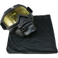 thumbnail image 3 of Birdz Skullbird Black Padded ATV Motorcycle Riding Goggle with Face Mask (Yellow), 3 of 3