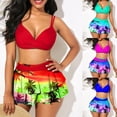 thumbnail image 3 of Ladies Women Bikini Swim Skirt Set Swimsuit Holiday Beachwear Swimming Costume -, 3 of 14