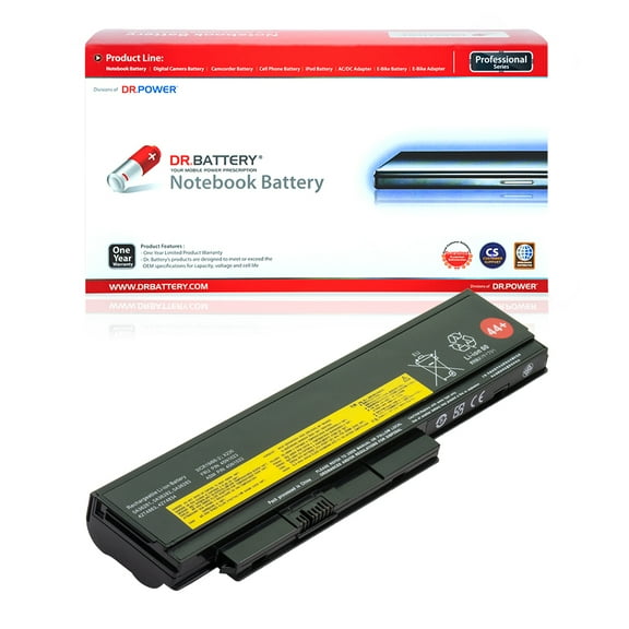 DR. BATTERY - Replacement for Lenovo ThinkPad X230 / X230 2306 / X230 2320 / X230 2322 / X230 2324 / X230 2325 / 42T4861 / 42T4862 / 42T4863 / 42T4865 / 42T4866 / 42T4867 / 42T4868 / 42T4873