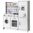 thumbnail image 2 of Redsmile Play Kitchen,Wooden Kids Kitchen Playset Washing Machine, Oven, Ice Maker with Realistic Lights and Sounds,Pretend Play Toy Kitchen Gift for Girls Boys Ages 3-10,White, 2 of 9