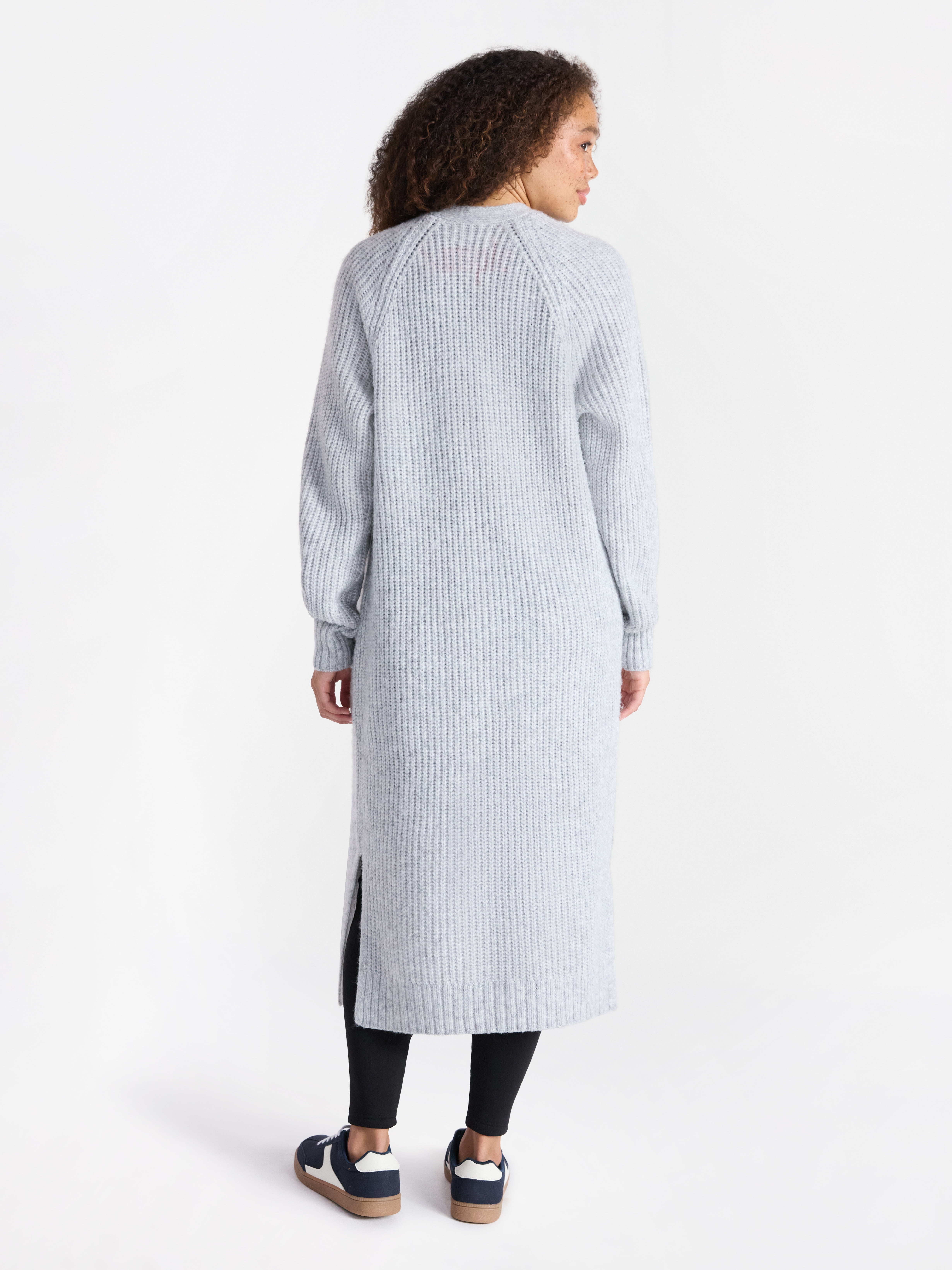 Ribbed Open Front Duster, Women's - image 2