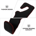 thumbnail image 2 of OULII 2Pcs Car Back Seat Hooks PU Multi Functional Durable Car Storage Hangers Red, 2 of 8