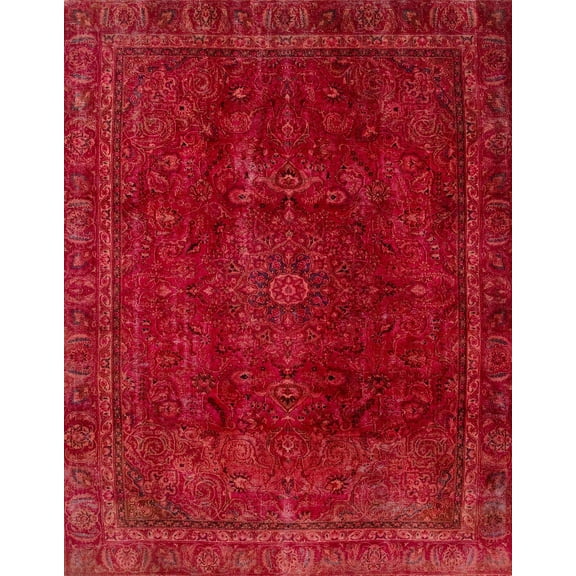 Ahgly Company Machine Washable Indoor Rectangle Abstract Red Area Rugs, 5' x 7'