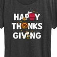 thumbnail image 3 of Peanuts - Happy Thanksgiving Icons - Women's Short Sleeve Graphic T-Shirt, 3 of 6
