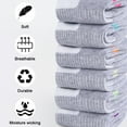 thumbnail image 4 of COOPLUS Womens Athletic Ankle Socks Women Cushioned Low Cut Breathable Socks 6 Pairs, 4 of 7