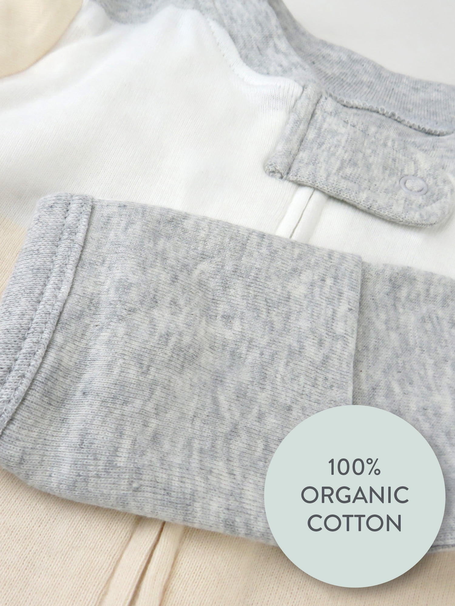 Honest Baby Clothing Organic Cotton Boy/Girl Long Sleeve Sleep N Play Footed Pajamas, Sizes Preemie-24 Months