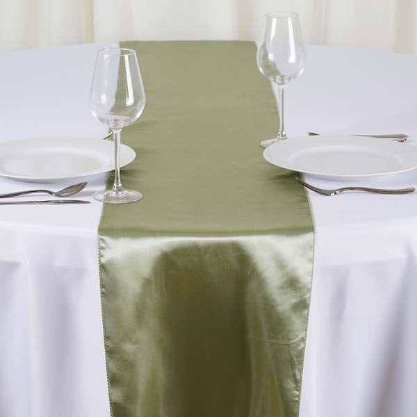 Efavormart 10 PCS of 12" x 108" SATIN Runner For Table Top Wedding