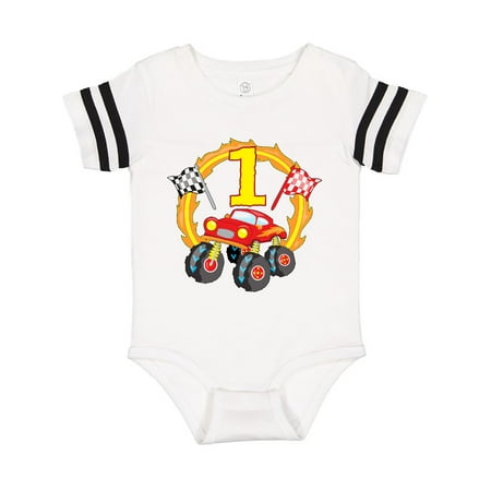 

Inktastic Monster Truck 1st birthday Gift Baby Boy or Baby Girl Bodysuit