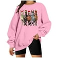 thumbnail image 5 of Christmas Horse Sweatshirts for Women 2025 Long Sleeve Crewneck Horses Graphic Sweatshirt for Horse Lovers Pullover Tops, 5 of 8