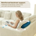 thumbnail image 5 of 135.5" Modular Sectional Sofa Couch, 6-Seater Chaise Lounge with Reversible Design, U-Shaped Corduroy Upholstered Sofa Couches for Living Room, Apartment, Office, Beige, 5 of 8