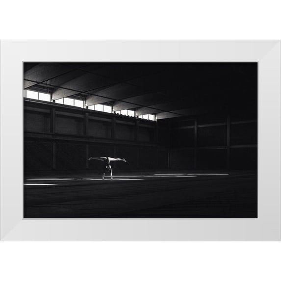 Krystynek Mqep, Martin 32x23 White Modern Wood Framed Museum Art Print Titled - Ballando nella luce