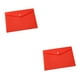 thumbnail image 3 of Cateissary Organizador de carpetas transparente impermeable de 10 piezas para documentos almacenamiento portátil transparente elegante Rojo sólido 18 A4 2piezas, 3 of 6
