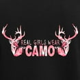 thumbnail image 3 of CafePress - REAL GIRLS WEAR CAMO Women's Dark Pajamas - Women's Short Sleeve Print T-Shirt and Pants Dark Cotton Pajama Set, 3 of 7
