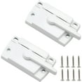 thumbnail image 1 of HUGFEGWE Sliding Window Sash Locks 2 Pack Cam Sash Locks for Double Hung Window Latch Lock for Vertical and Horizontal Sliding Windows, White UA824-13147, 1 of 7