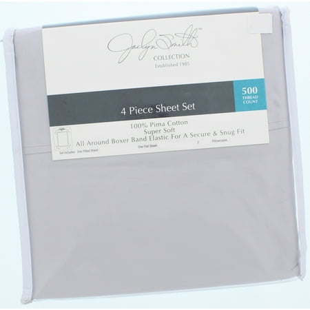 Jaclyn Smith Collecction 4 Piece King Size Sheet Set 500 Thread